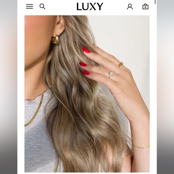 Luxy Hair Other - Luxy Hair 20" Seamless Dimensional Natural Blonde Clip-Ins